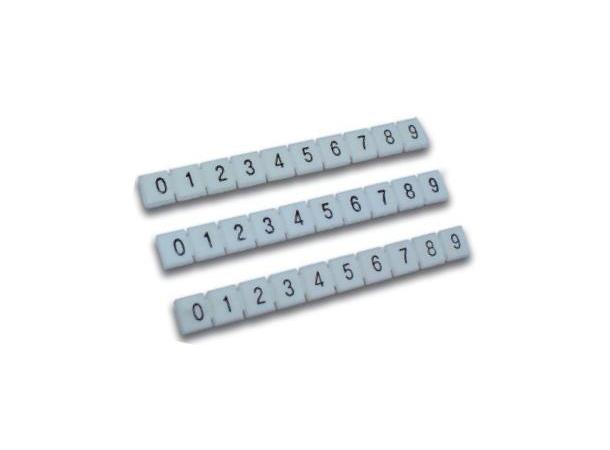 Moxa M-8003-PK Marker (0~9 numbered), White, 100ea 